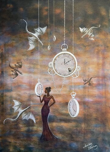 Guardian of time van Annika Eliasson, Schilderij te koop op Singulart