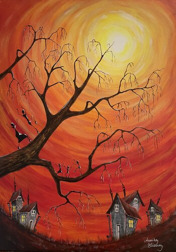 The Sun Dance van Annika Eliasson, Schilderij te koop op Singulart