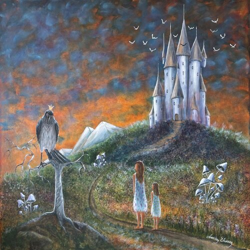 The Crow's castle van Annika Eliasson, Schilderij te koop op Singulart