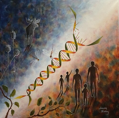 The key of life by Annika Eliasson, Painting for Sale on Singulart