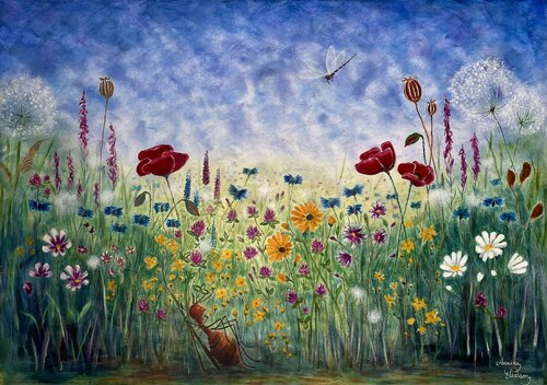 Siesta di Annika Eliasson, Pittura in vendita su Singulart