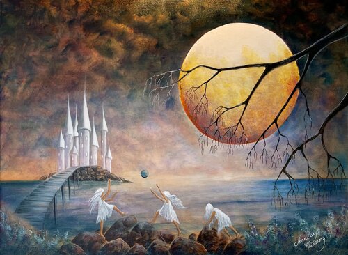 A Castle of Glass par Annika Eliasson, Peinture en vente sur Singulart