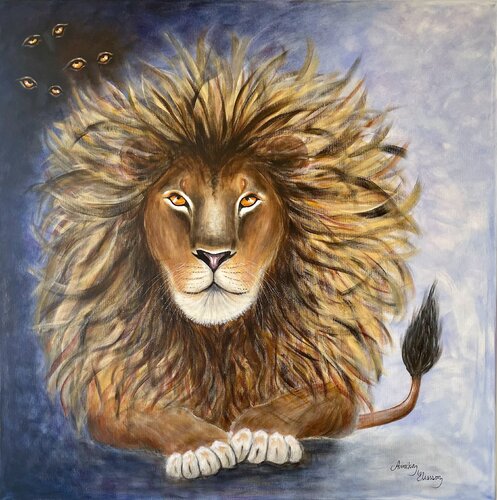 The Lion King par Annika Eliasson, Peinture en vente sur Singulart