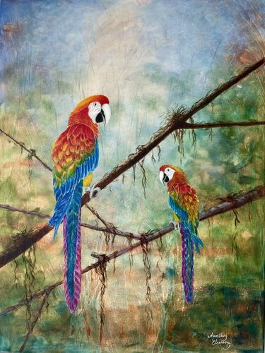 Voices of the Rainforest by Annika Eliasson, Painting for Sale on Singulart