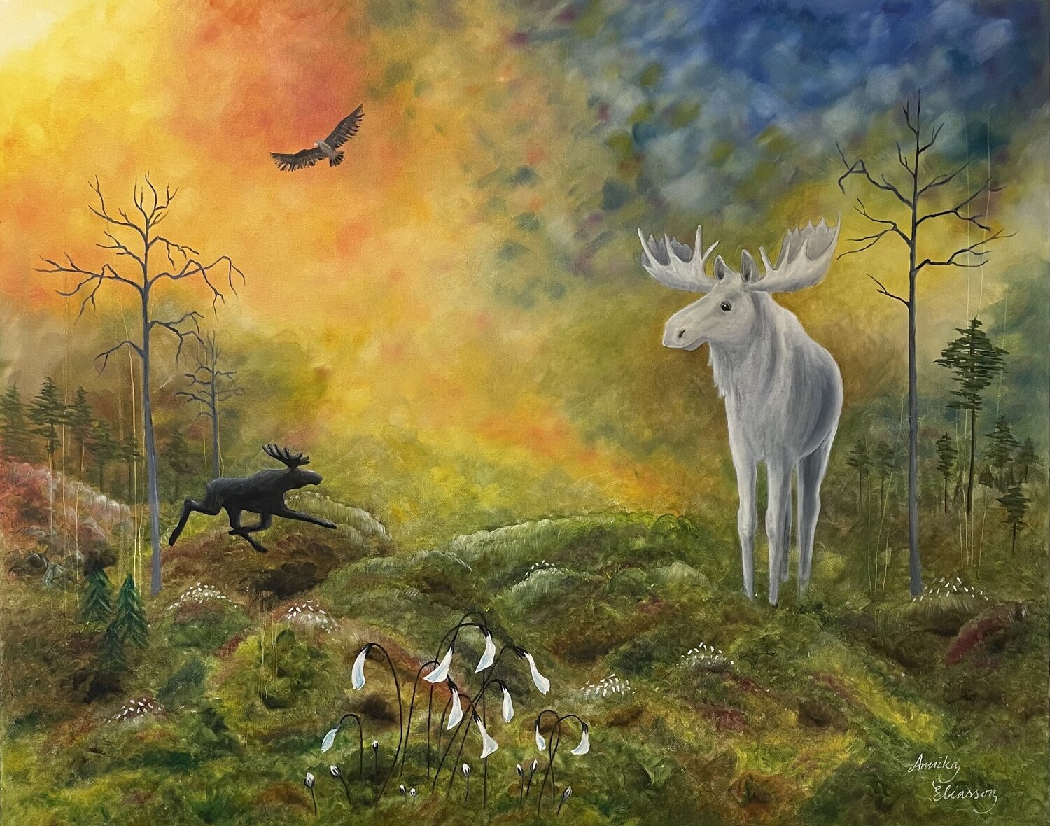 The white Moose Annika Eliasson
