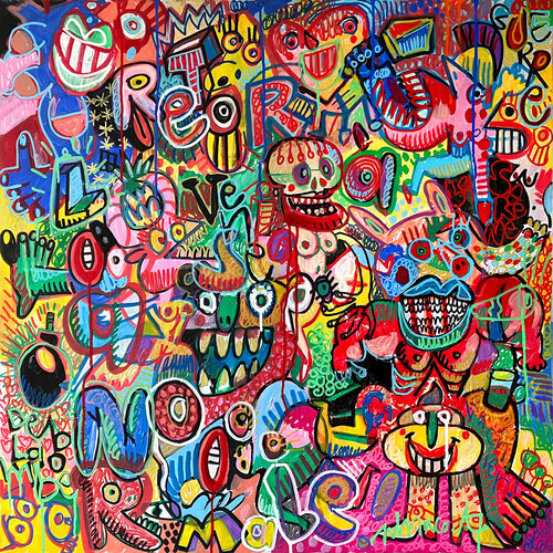 Retour à l'anormale ! by Gilles Pierre, Painting for Sale on Singulart