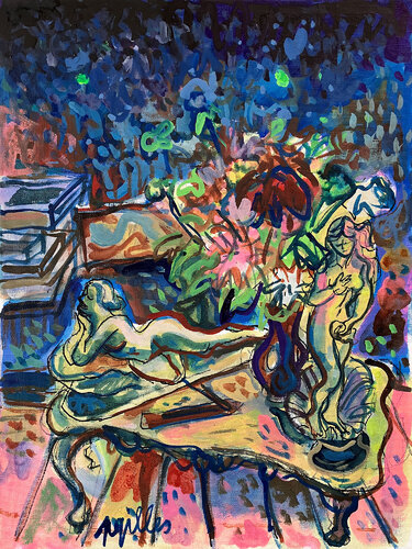 La venus au bouquet van Gilles Pierre, Schilderij te koop op Singulart