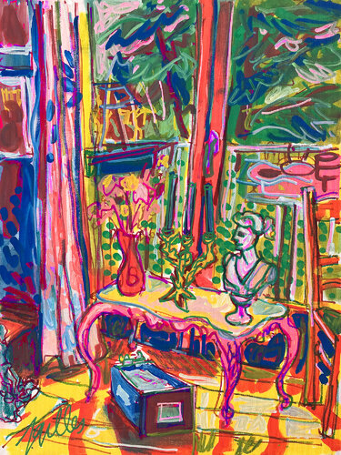 LA BOITE DE FEUTRES de Gilles Pierre, Pintura a la venta en Singulart