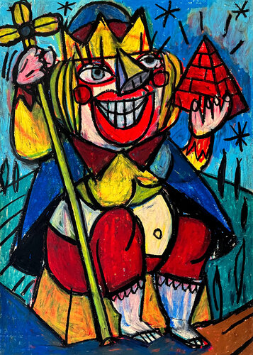 L'IMPERATRICE du Tarot de Saint-Etienne - ARCANE N°3 by Gilles Pierre, Work on Paper for Sale on Singulart