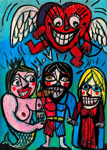 L''AMOUREUX du Tarot de Saint-Etienne - ARCANE N°6 by Gilles Pierre, Work on Paper for Sale on Singulart