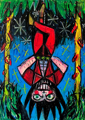 LE PENDU du Tarot de Saint-Etienne - ARCANE N°12 by Gilles Pierre, Work on Paper for Sale on Singulart