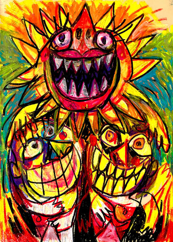 LE SOLEIL du Tarot de Saint-Etienne - ARCANE N°19 by Gilles Pierre, Work on Paper for Sale on Singulart