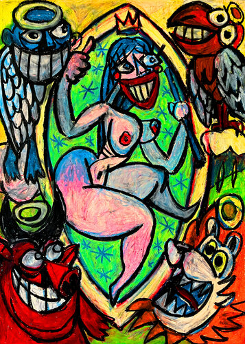 LE MONDE du Tarot de Saint-Etienne - ARCANE N°21 by Gilles Pierre, Work on Paper for Sale on Singulart