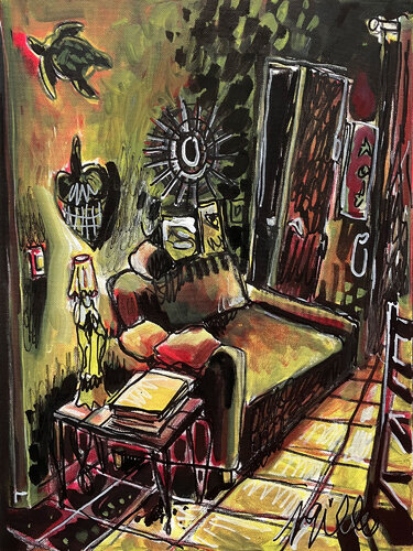 Intérieur sétois di Gilles Pierre, Pittura in vendita su Singulart