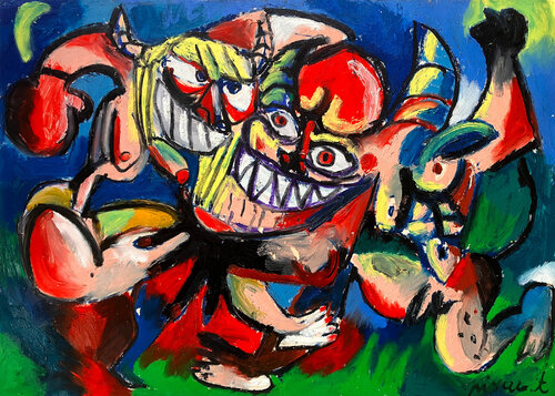 LA GROSSE BAGARRE by Gilles Pierre, Work on Paper for Sale on Singulart