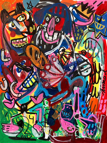 Evangile de LUC 24.13/14/15 by Gilles Pierre, 회화 for Sale on Singulart