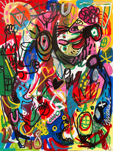 Evangile de LUC 22.48/49/50 by Gilles Pierre, Painting for Sale on Singulart