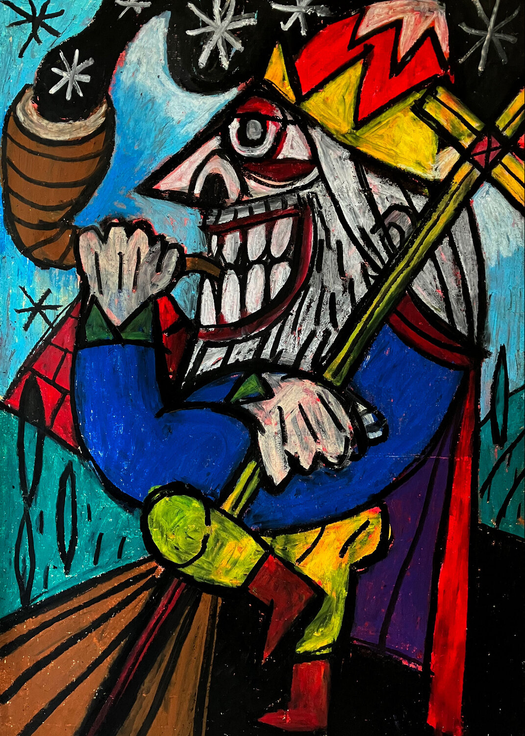 L'EMPEREUR du Tarot de Saint-Etienne - ARCANE N°4 Gilles Pierre Werk auf Papier zu verkaufen