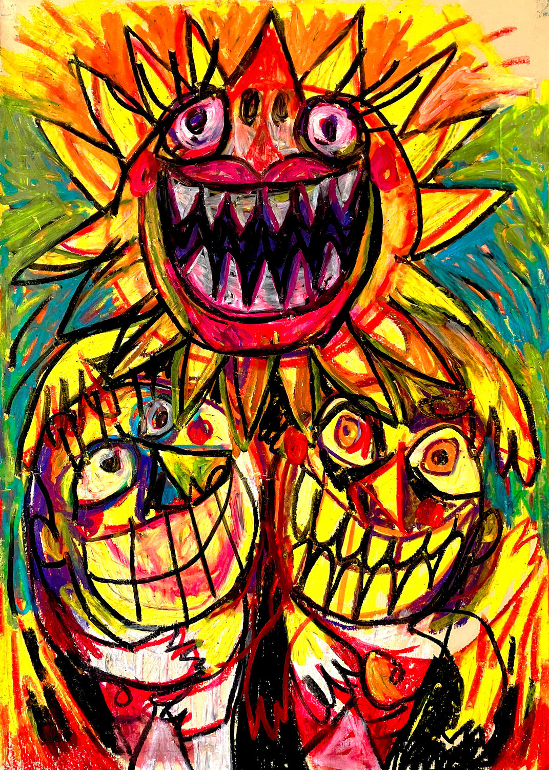 LE SOLEIL du Tarot de Saint-Etienne - ARCANE N°19 Gilles Pierre Werk auf Papier zu verkaufen