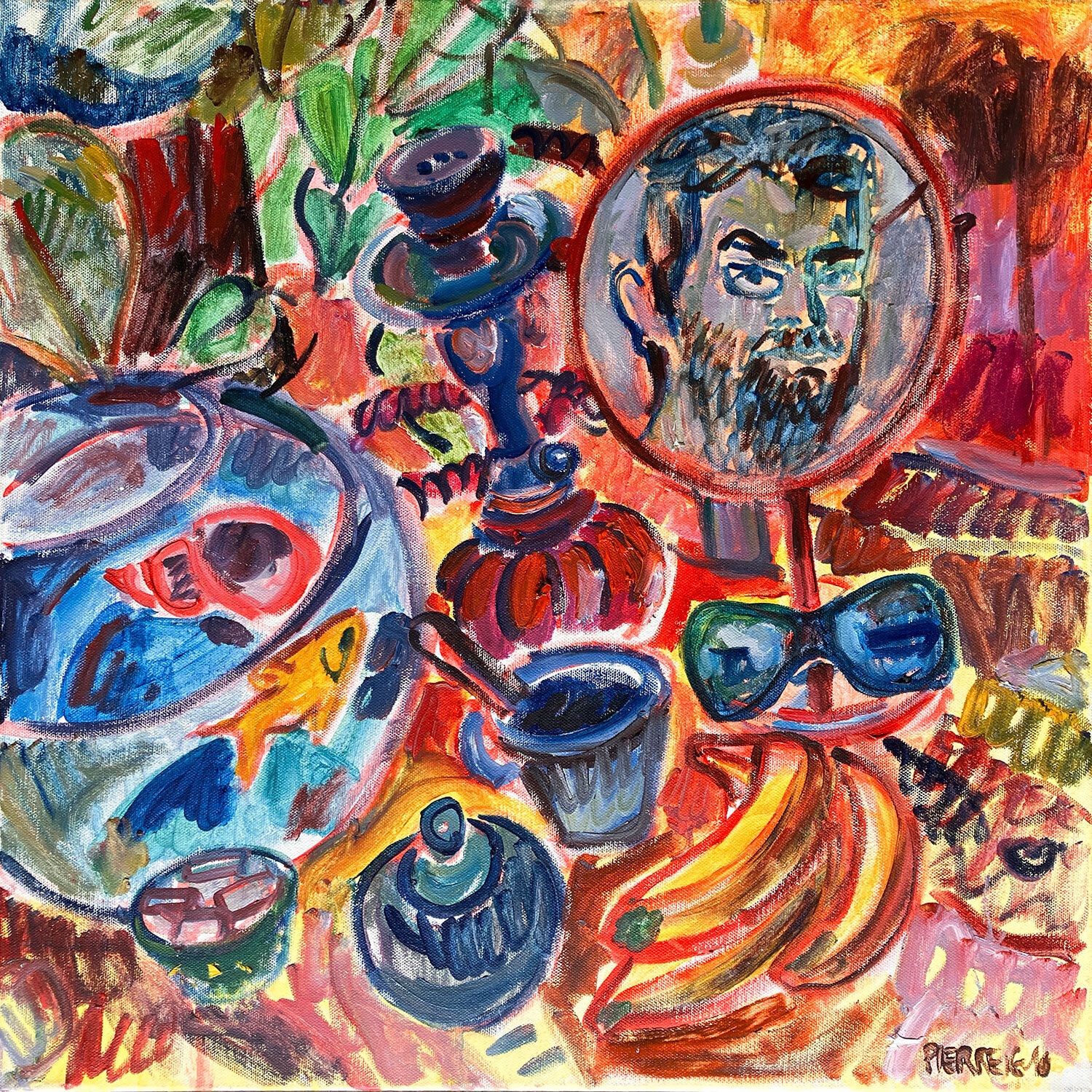 Autoportrait au Poisson Gilles Pierre