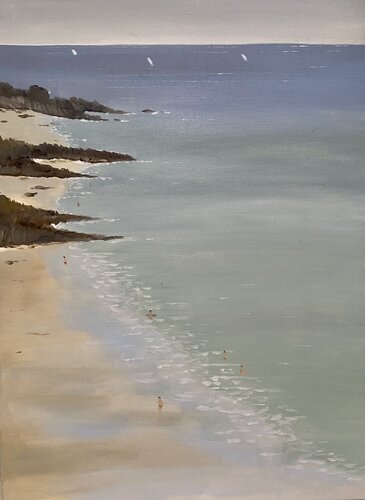 Anse de Rospico, Finistère sud by Bertrand De Saint Germain, Painting for Sale on Singulart