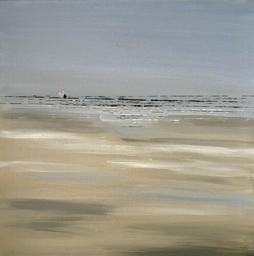 Pêcheur au haveneau di Bertrand De Saint Germain, Pittura in vendita su Singulart