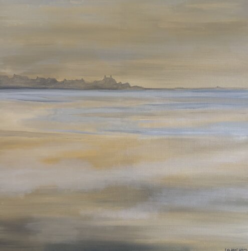 Plage du Crotoy di Bertrand De Saint Germain, Pittura in vendita su Singulart
