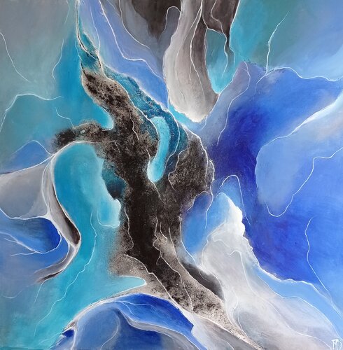 21 grammes de noir van Marité Bouis, Schilderij te koop op Singulart