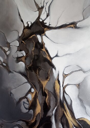 L'arbre brûlé di Marité Bouis, Pittura in vendita su Singulart