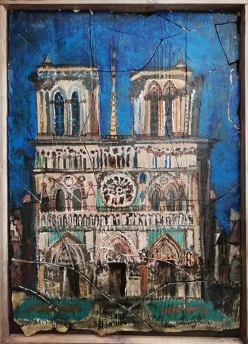 Dreaming of Notre-Dame de Paris, in December de Len Vernaghi, Otros medios a la venta en Singulart