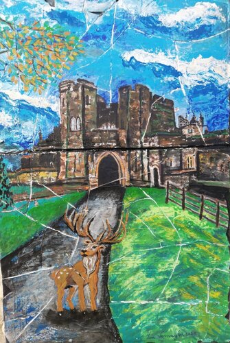 Alnwick Castle van Len Vernaghi, Schilderij te koop op Singulart