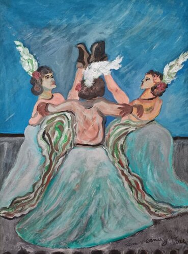 ACROBATICO CAN-CAN di Len Vernaghi, Pittura in vendita su Singulart
