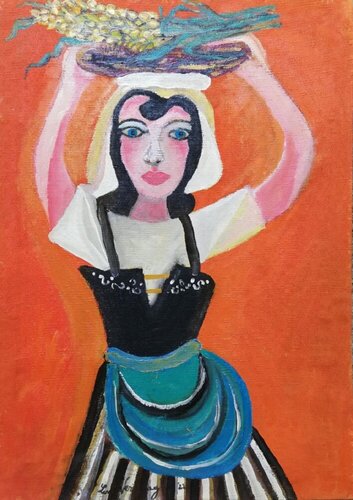 Dopo la mietitura van Len Vernaghi, Schilderij te koop op Singulart