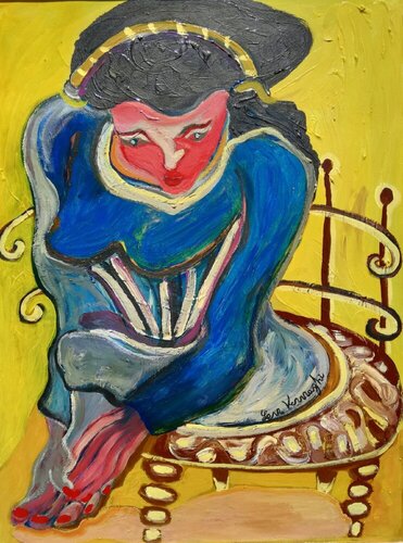 Madame Clusk van Len Vernaghi, Schilderij te koop op Singulart