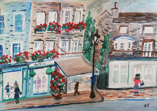 NOTTING HILL (LONDRA) par Len Vernaghi, Œuvre sur papier en vente sur Singulart