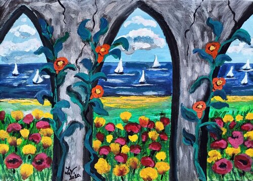 PRIMAVERA SUL MARE von Len Vernaghi, Malerei kaufen auf Singulart