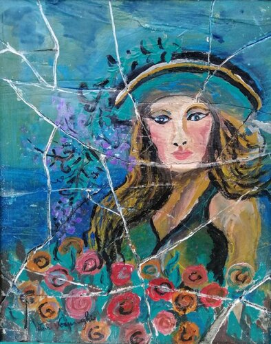 The personified Spring - La personificazione della Primavera di Len Vernaghi, Pittura in vendita su Singulart