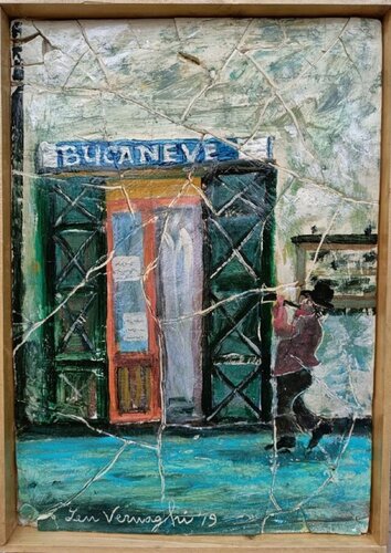 IL BANDITORE "Compà 'Mbronzio" di Len Vernaghi, Pittura in vendita su Singulart