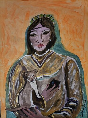 L'ERMELLINO DELLA PRINCIPESSA di Len Vernaghi, Opera su carta in vendita su Singulart