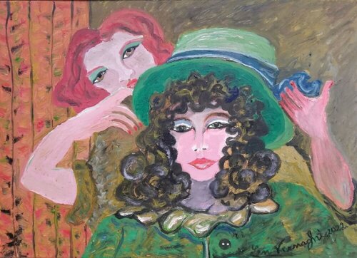 Prova del cappello di Len Vernaghi, Pittura in vendita su Singulart