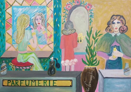 Parfumerie by Len Vernaghi, Painting for Sale on Singulart