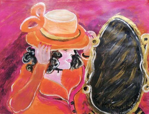 Prova del cappello2 di Len Vernaghi, Opera su carta in vendita su Singulart