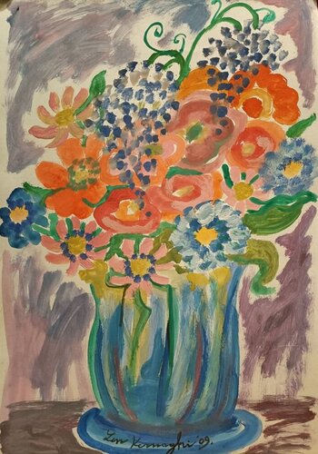 VASO DI FIORI van Len Vernaghi, Werk op papier te koop op Singulart