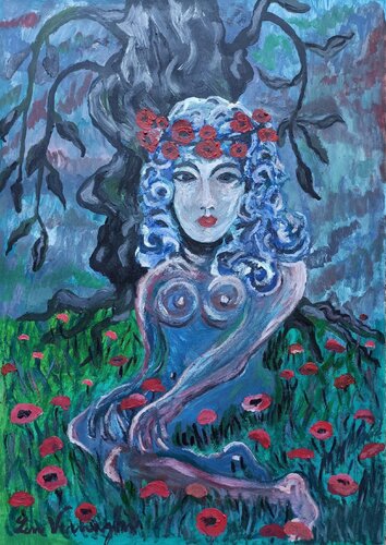 NUDO BLU di Len Vernaghi, Pittura in vendita su Singulart