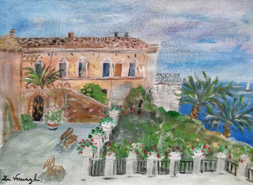 PALAZZO D'AVALOS VASTO (CH) van Len Vernaghi, Schilderij te koop op Singulart