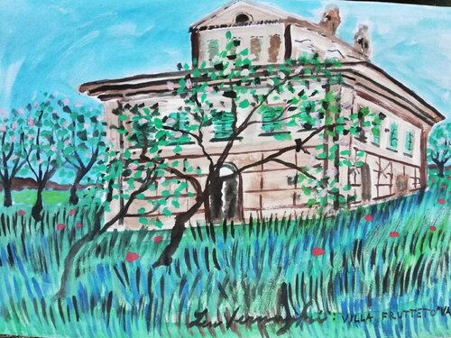 Villa Frutteto, Vasto van Len Vernaghi, Werk op papier te koop op Singulart