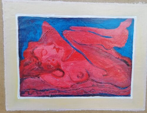 Nudo rosso von Len Vernaghi, Malerei kaufen auf Singulart
