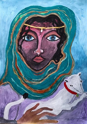 LA PRINCIPESSA DELL'ERMELLINO di Len Vernaghi, Opera su carta in vendita su Singulart