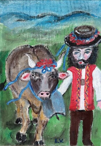 PRONTI PER LA FESTA de Len Vernaghi, Pintura a la venta en Singulart