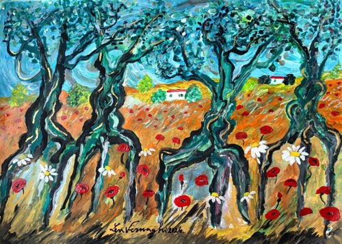 VECCHI ULIVI van Len Vernaghi, Schilderij te koop op Singulart